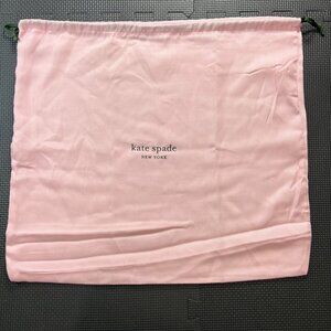Kate Spade Pink Dust Bag Drawstring 20"x16" Storage Pouch For Handbag Accessorie